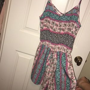 Patterned summer romper